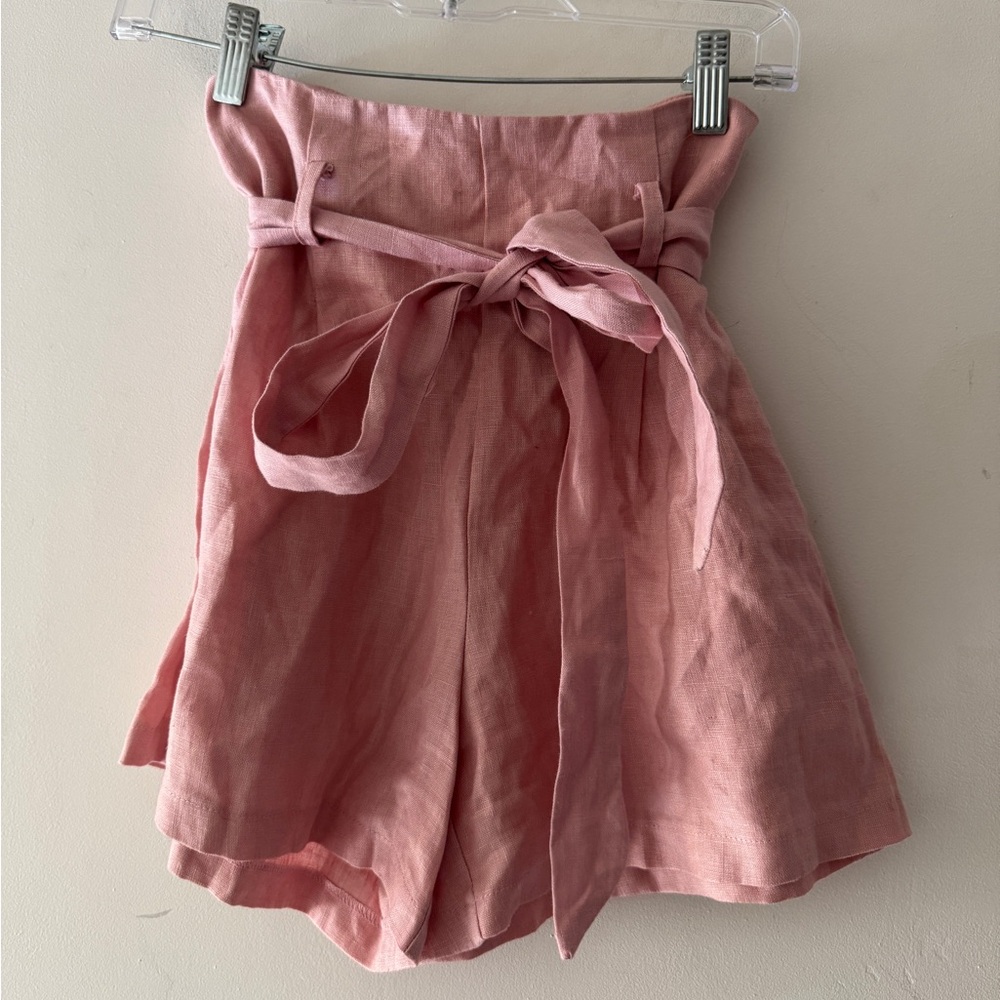 NEW!! Etophe Studios Pink‎ Tie Front Shorts